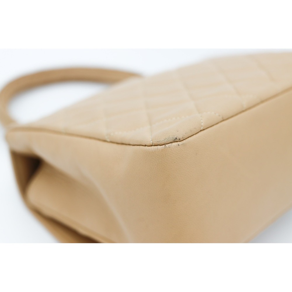 Chanel Square Beige Matalesse Top Handle Lambskin Quilted Bag - Picture 15 of 15